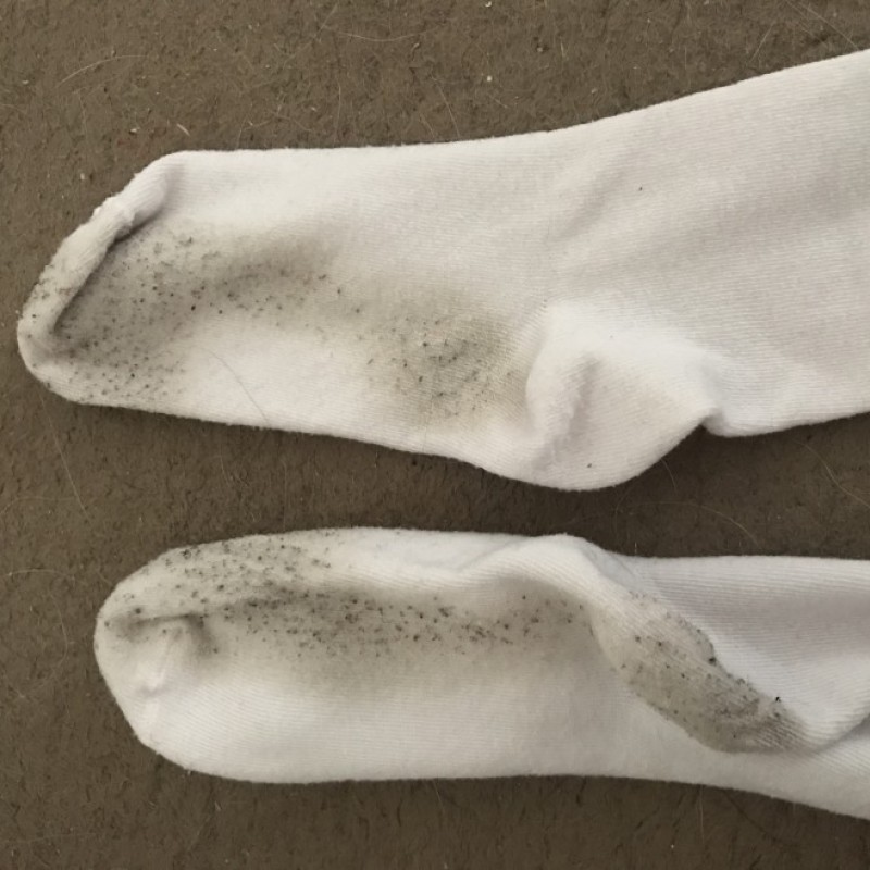 Dirty knee high socks